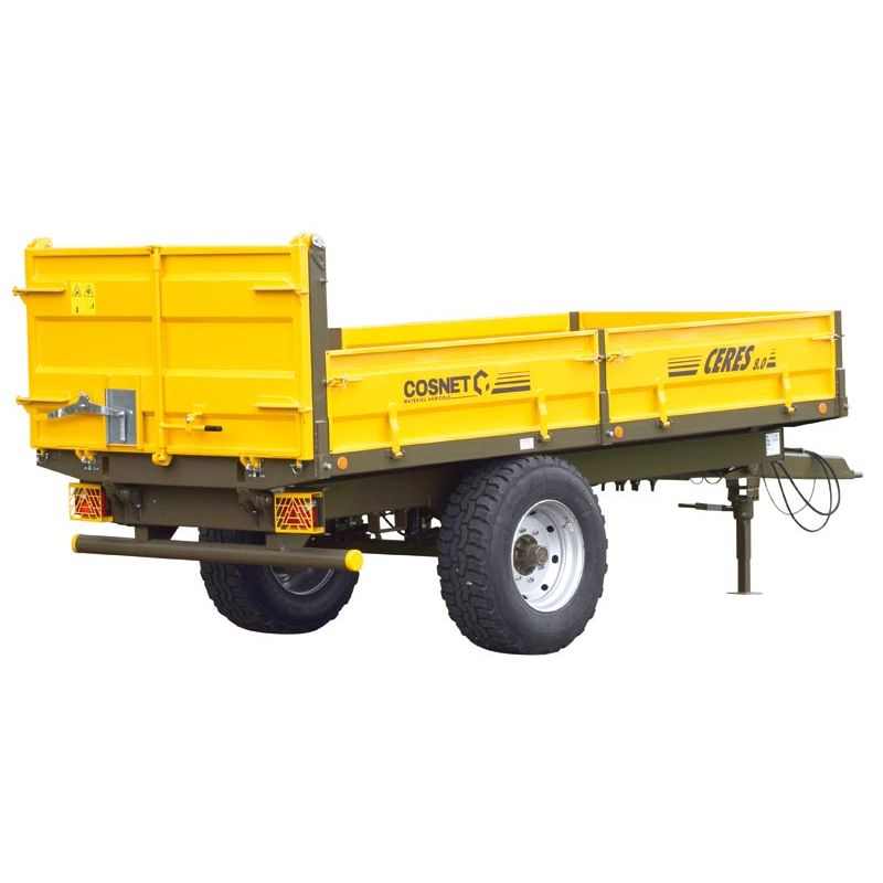 Benne à ridelles CERES 8.5 - Pneumatique - Cosnet Agricole Benne à ridelles CERES 8.5 - Pneumatique - Cosnet Agricole