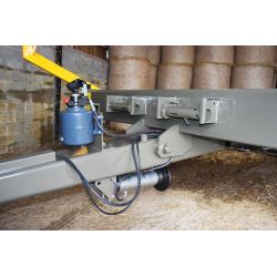 Béquille hydraulique compas avec pompe manuelle pour remorque agricole - Cosnet Agricole