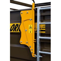 Barrières latérales extérieures standards  sur glissières pour bétaillère - Long. 3 m sans découpe passage de roue - Cosnet Agri