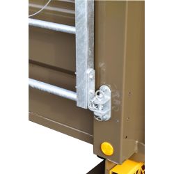 Barrières latérales extérieures standards  sur glissières pour bétaillère - Long. 3 m sans découpe passage de roue - Cosnet Agri