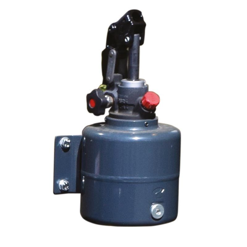 Béquille hydraulique avec pompe manuelle pour remorque agricole - Cosnet Agricole