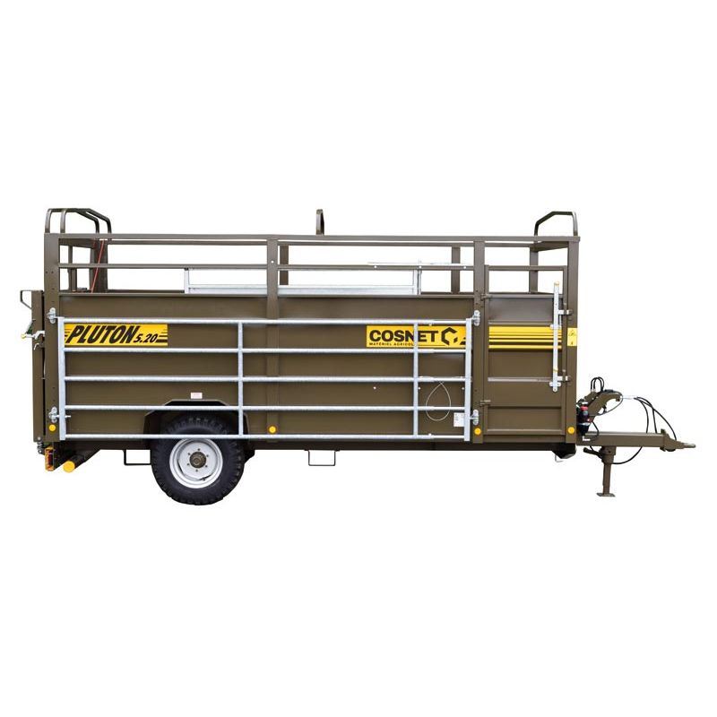 Bétaillère PLUTON 5,20 - Freinage Hydraulique - Fond tôlé - Cosnet Agricole