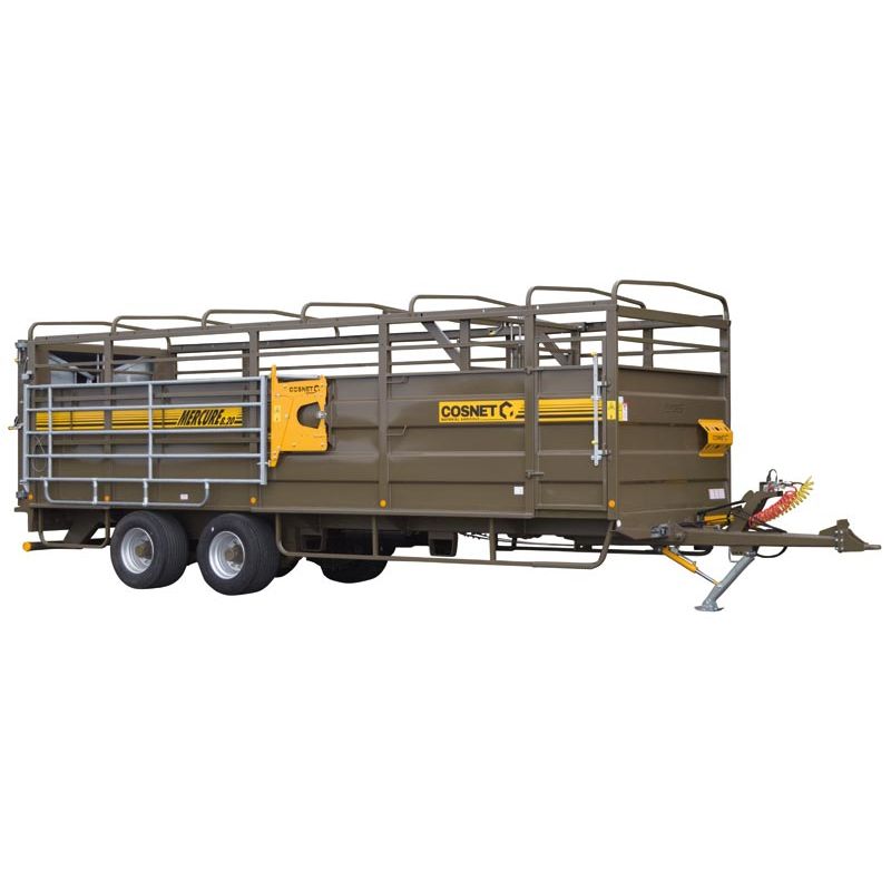 Bétaillère MERCURE 8,20 SPR - Freinage pneumatique - sans passage de roue - fond plat tôlé - Cosnet Agricole