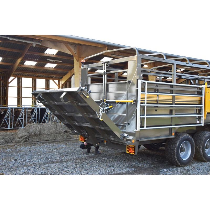 Bétaillère MERCURE 8,20 SPR - Freinage pneumatique - sans passage de roue - fond plat tôlé - Cosnet Agricole