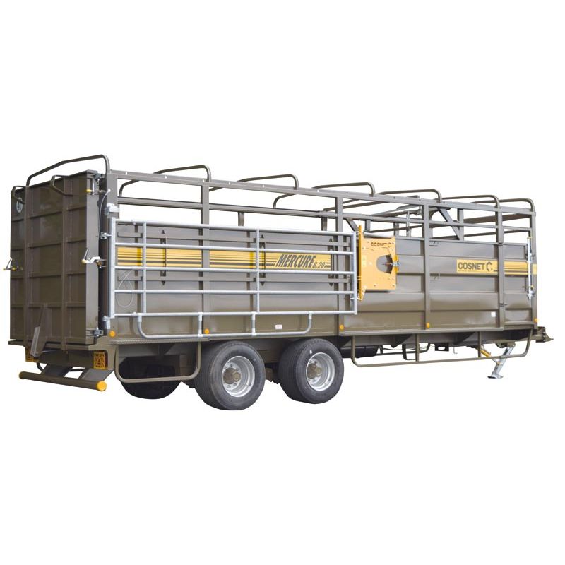 Bétaillère MERCURE 8,20 SPR - Freinage pneumatique - sans passage de roue - fond plat résine - Cosnet Agricole