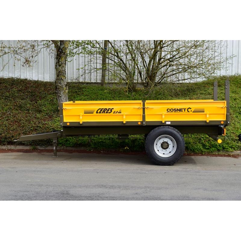 Benne à ridelles CERES 8.5 - Hydraulique - Cosnet Agricole