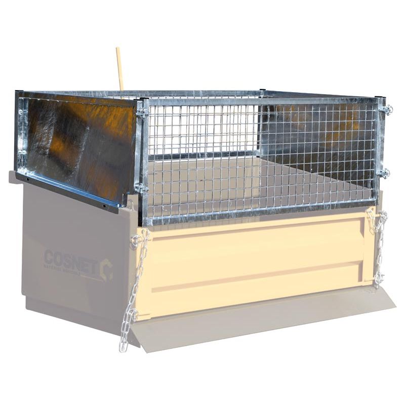 Rehausse grillagée pour bennes 3 points - Larg. 1,60 m - Cosnet Agricole Rehausse grillagée pour bennes 3 points - Larg. 1,60 m - Cosnet Agricole