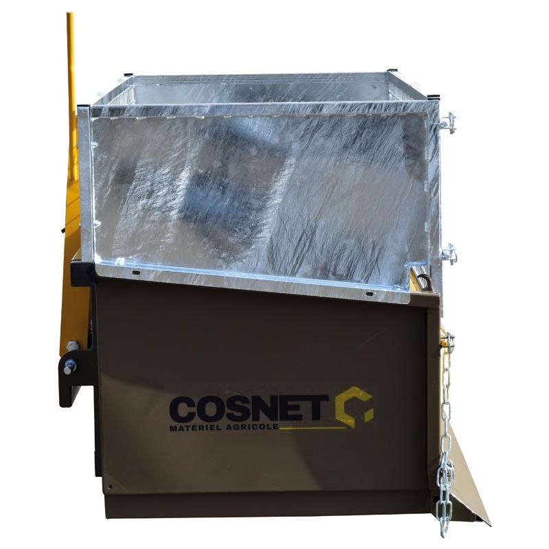 Rehausse grillagée pour bennes 3 points - Larg. 1,60 m - Cosnet Agricole Rehausse grillagée pour bennes 3 points - Larg. 1,60 m - Cosnet Agricole