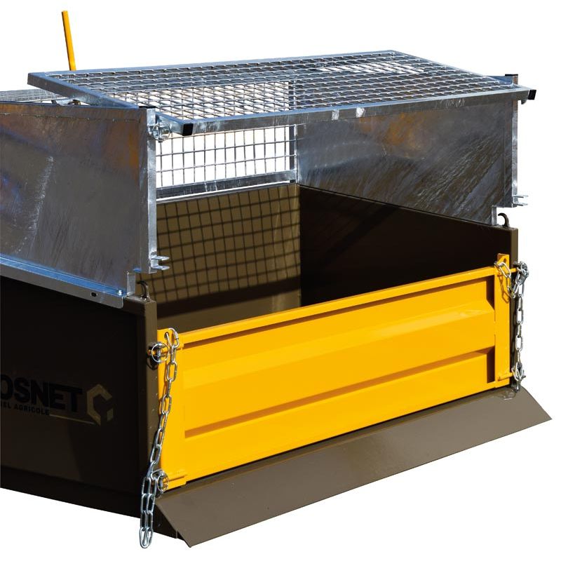 Rehausse grillagée pour bennes 3 points - Larg. 1,60 m - Cosnet Agricole Rehausse grillagée pour bennes 3 points - Larg. 1,60 m - Cosnet Agricole