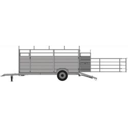 Barrières latérales extérieure sur chapes pour bétaillère - Long. 4/5 m sans découpe passage de roue - Cosnet Agricole Barrières latérales extérieure sur chapes pour bétaillère - Long. 4/5 m sans découpe passage de roue - Cosnet Agricole